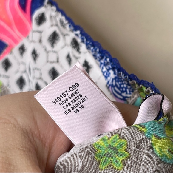 Rare Victoria’s secret Y2k Green Multi-Color Floral Lace slip on cami Romper M - Picture 5 of 9